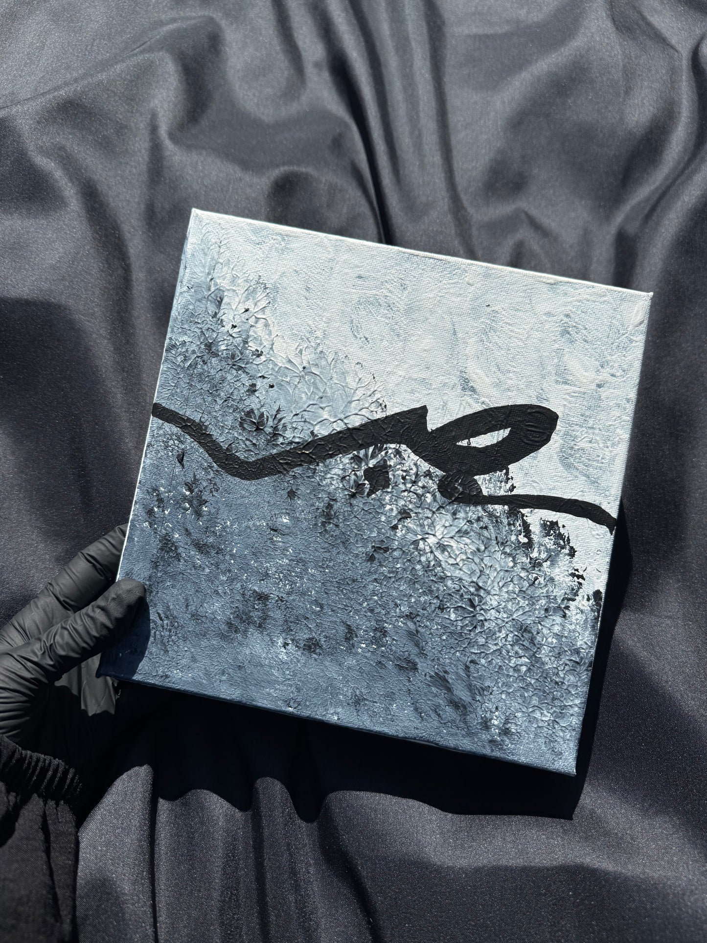 “Sabr” – Original Islamic Abstract Painting (20cm x 20cm)