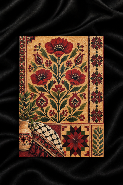 The Red Garden — A5 Islamic Art Print