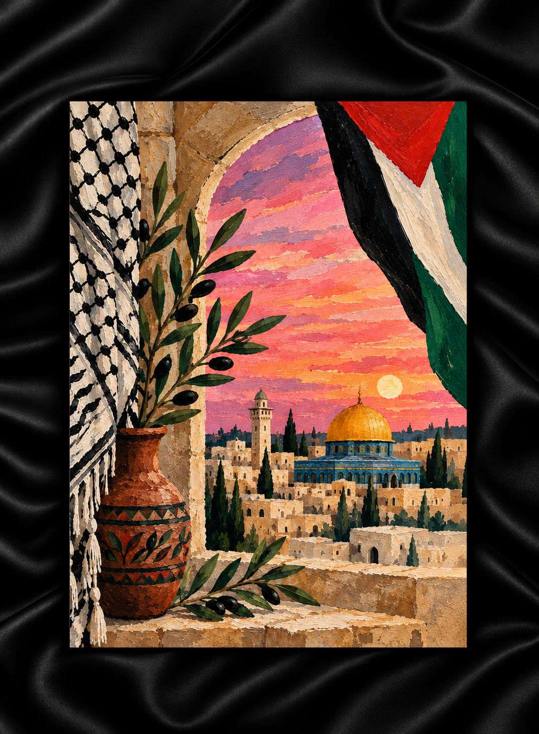 Olive Skies — A5 Palestinian Inspired Art Print