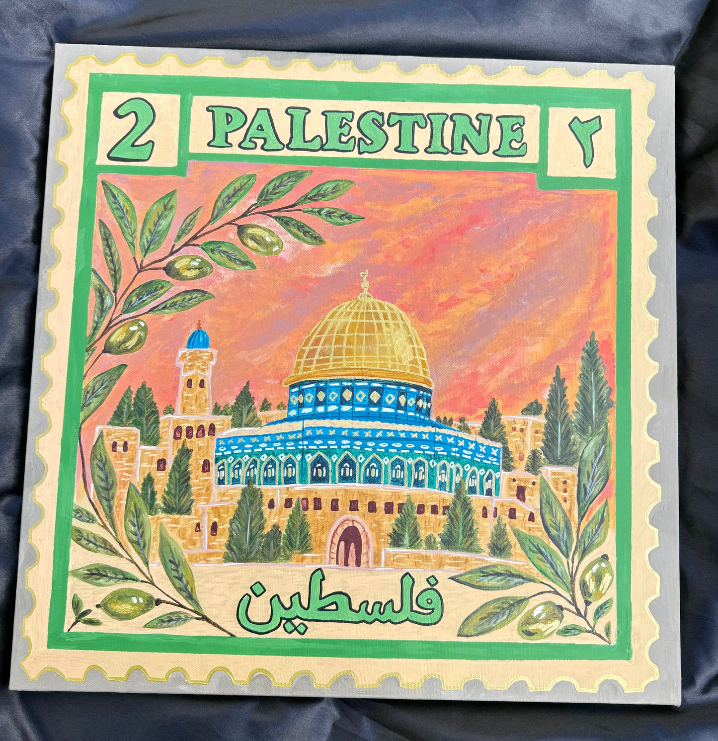 "Postcards from Falastin" - 50cm x 50cm - 3 Day Dispatch Time